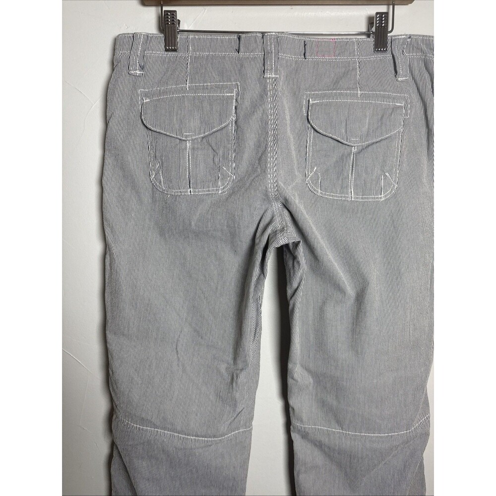 American Eagle Blue White Striped Pants Women’s Size 10 Vintage? - Picture 6 of 16